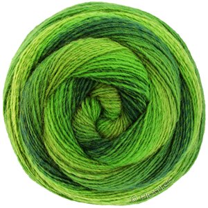 Lana Grossa GOMITOLO VERSIONE | 447-пастельно-зелёный/зеленый/зеленый, как трава/тёмно-зелёный/бутылочный цвет