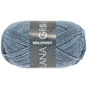 Lana Grossa MEILENWEIT 50g | 1302-джинс/серый меланжевый