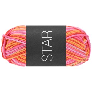 Lana Grossa STAR Print принт | 345-розовый/малиновый/оранжевый/лососевый