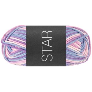 Lana Grossa STAR Print принт | 360-мягко-розовый/синяя фиалка/фиолетовый/сирень